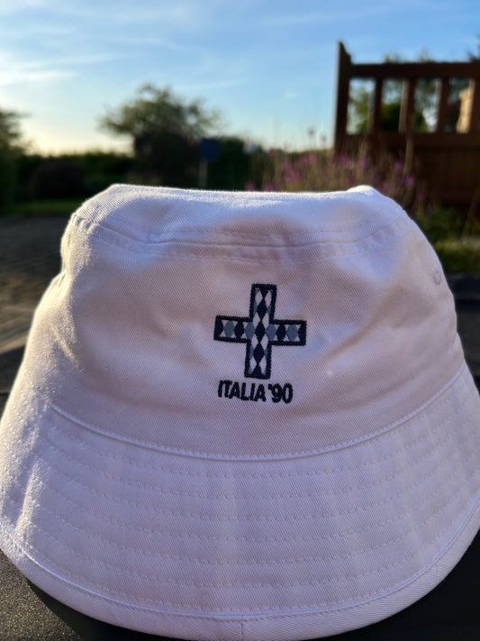 Italia '90 — England Embroidered Bucket Hat