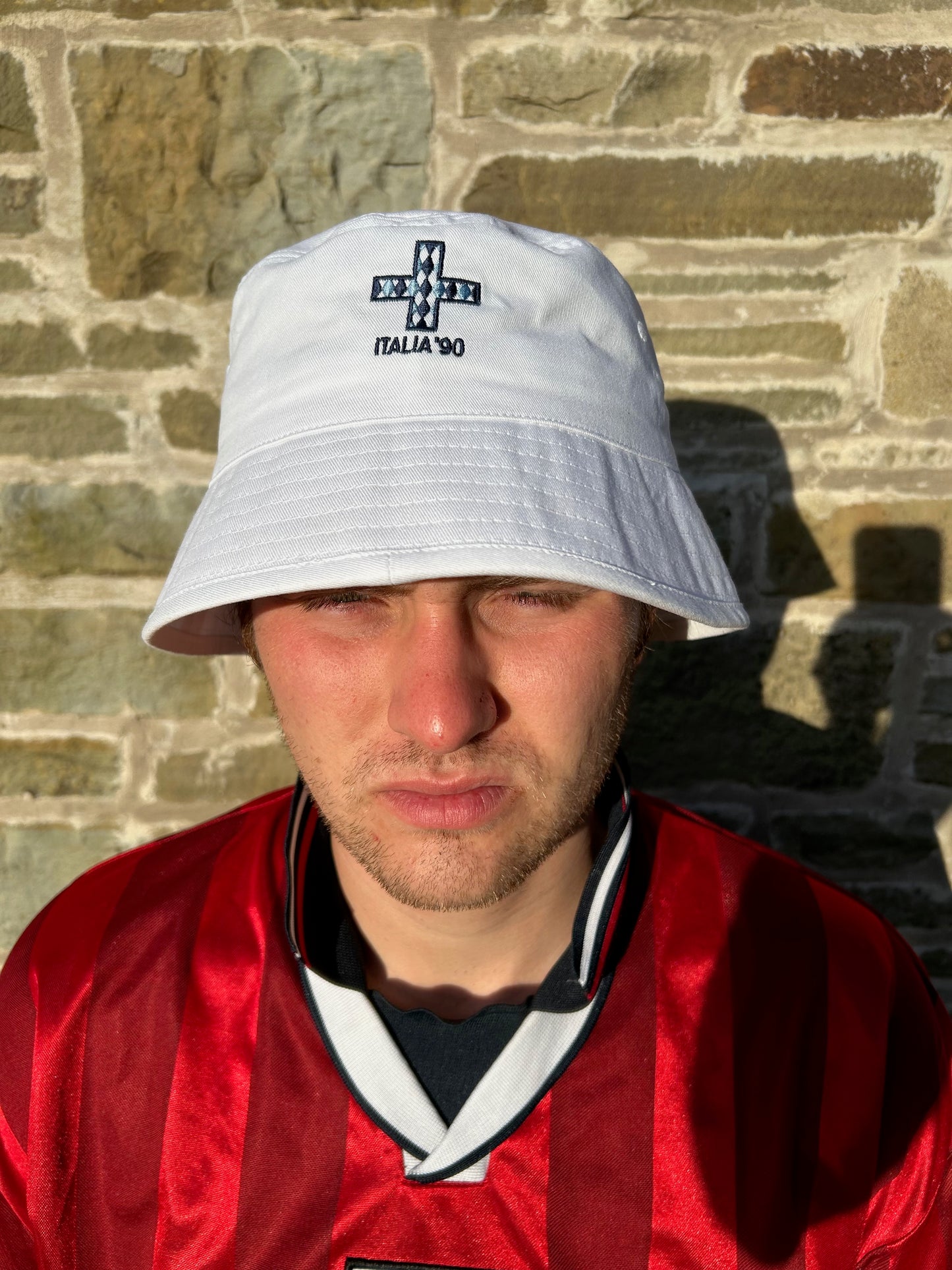 Italia '90 — England Embroidered Bucket Hat